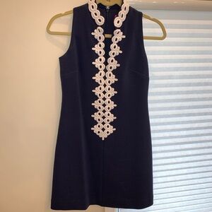 Lilly Pulitzer Navy Dress with White Accents